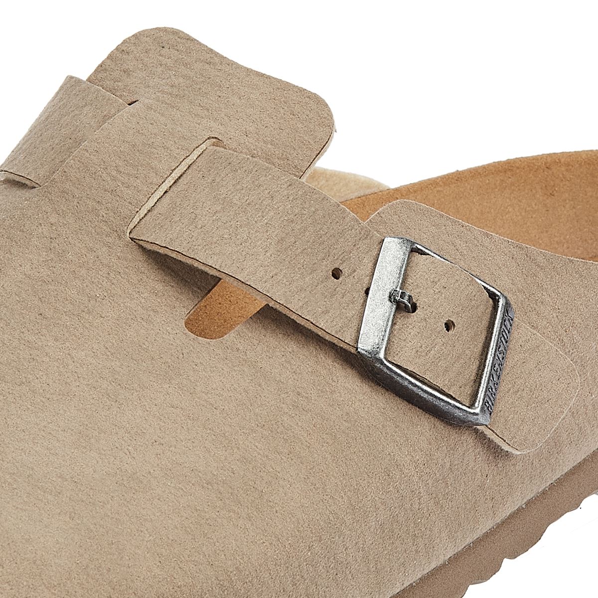 Birkenstock Boston Synthetik Taupe Herren Graue Clogs