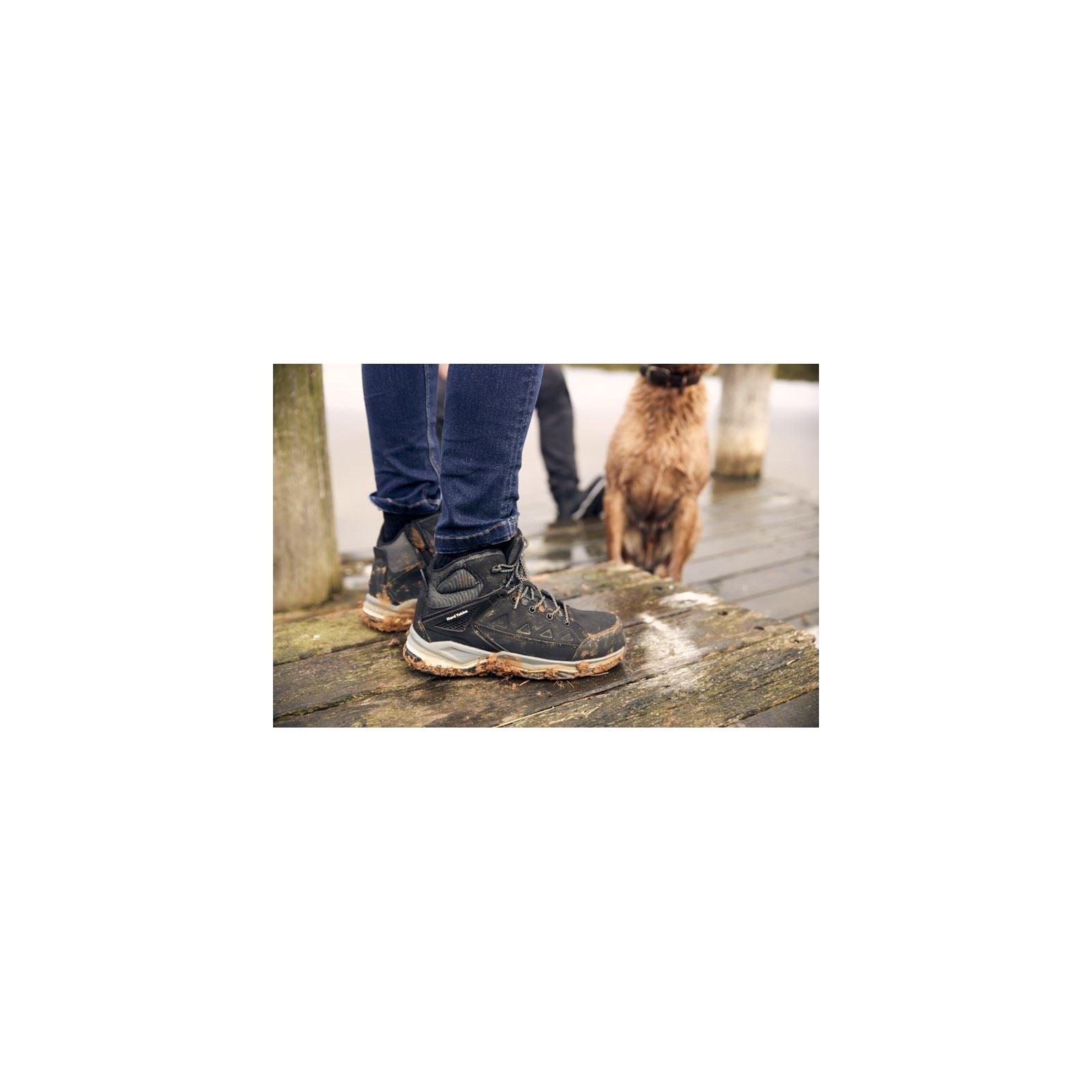 Hard Yakka Atomic Leder Schwarze Sicherheitsstiefel