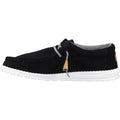 HEYDUDE Wally Craft Leder Herren Schwarze Bootsschuhe