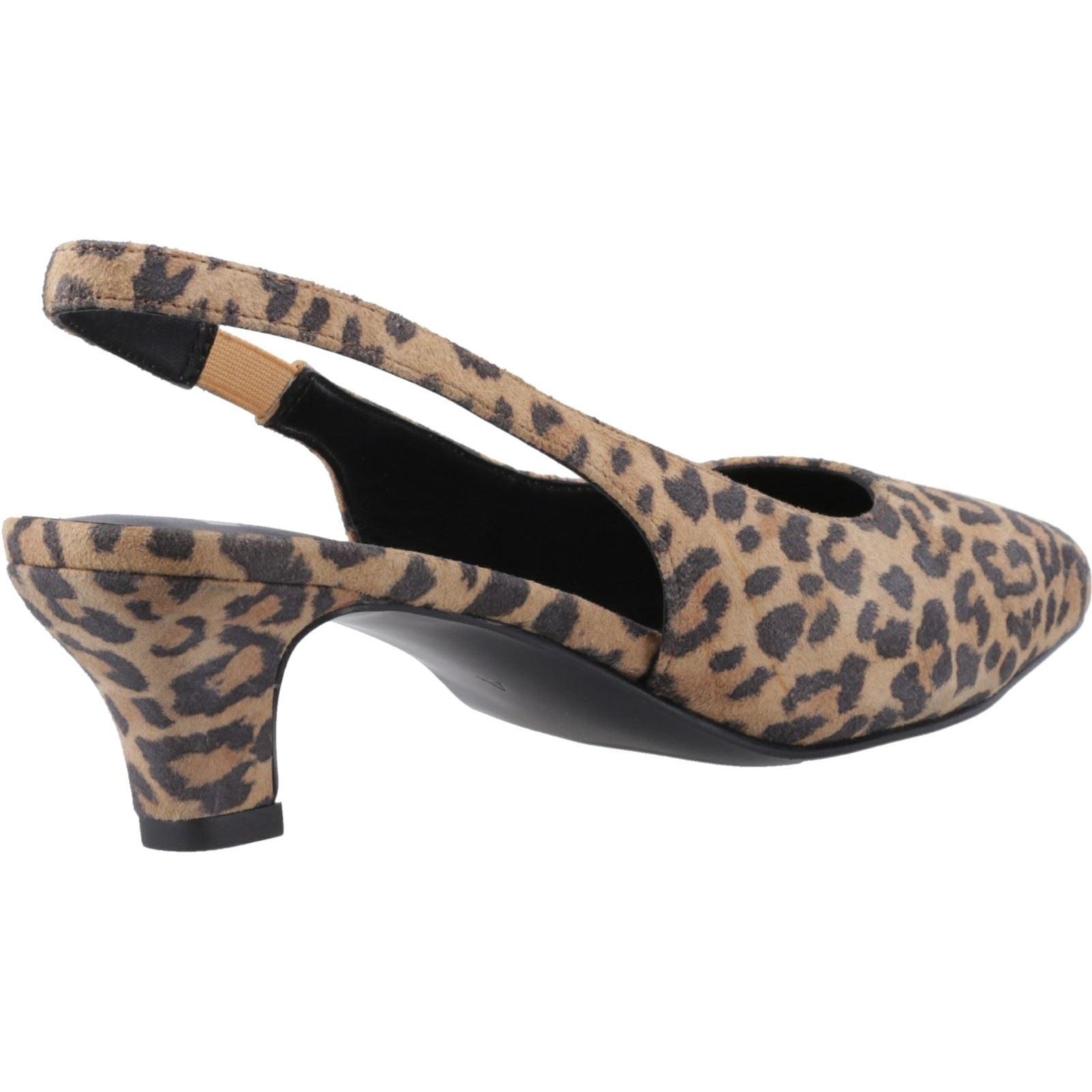 Hush Puppies Nahla Leder Damen Leopard Spitz Slingback Schuhe