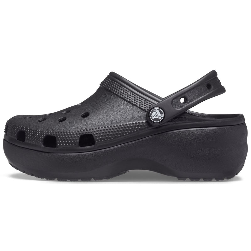 Crocs Classic Platform Damen Clogs Aus Thermoplast In Schwarz