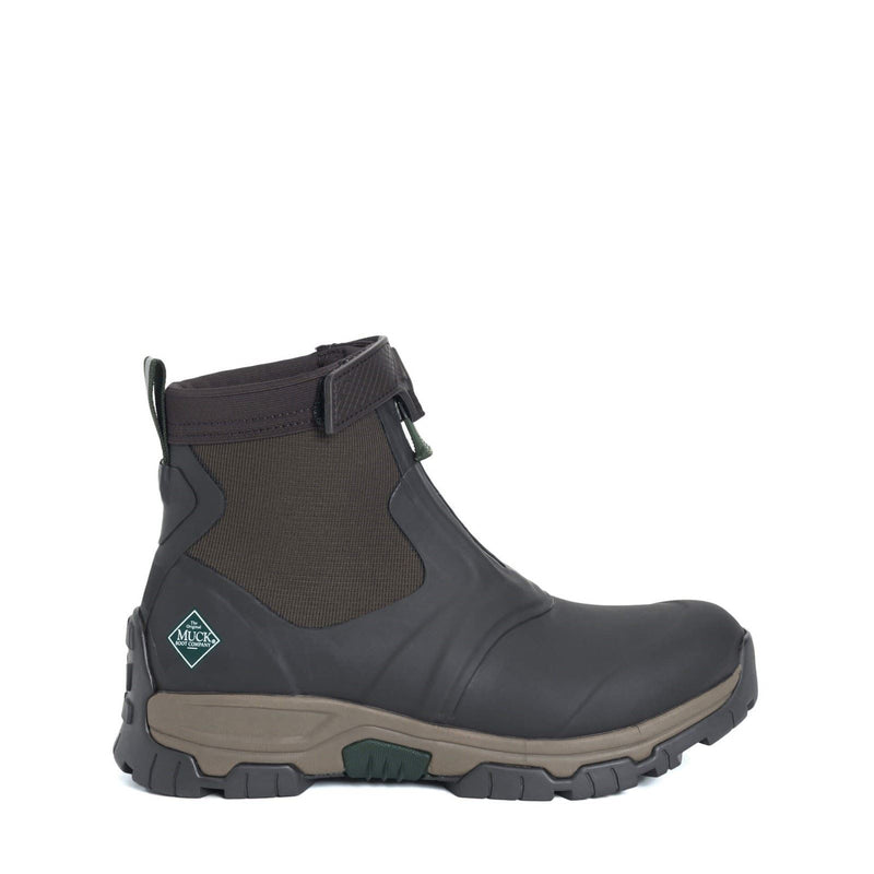 Muck Boots Apex Mid Zip Gummi-Dunkelbraune Gummistiefel