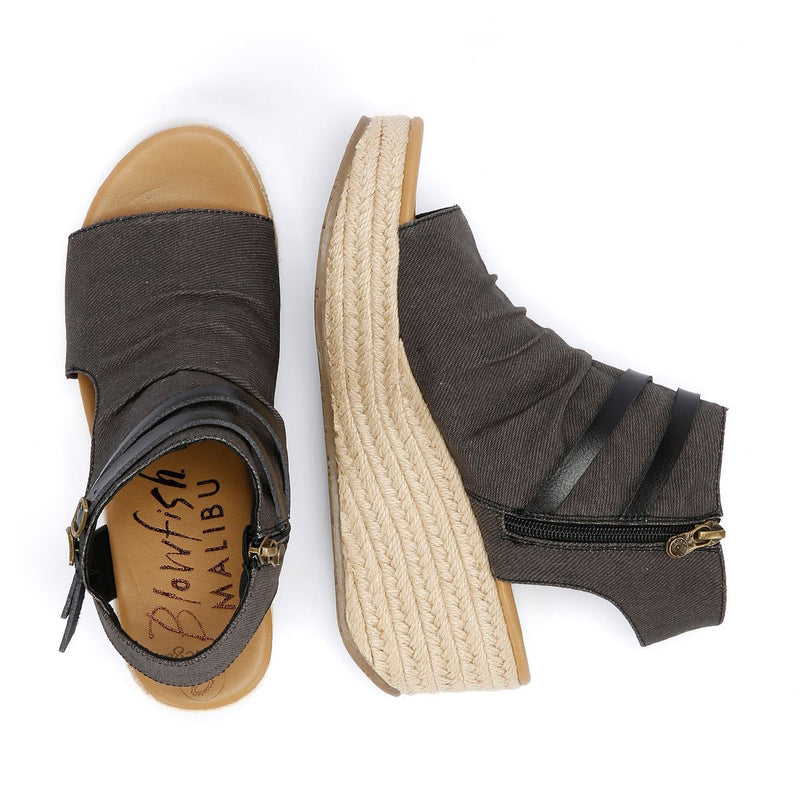 Blowfish Malibu Lacey Damen Sandalen Aus Schwarzem Denim