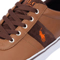 Ralph Lauren Hanford III Leder Herren Braune Turnschuhe