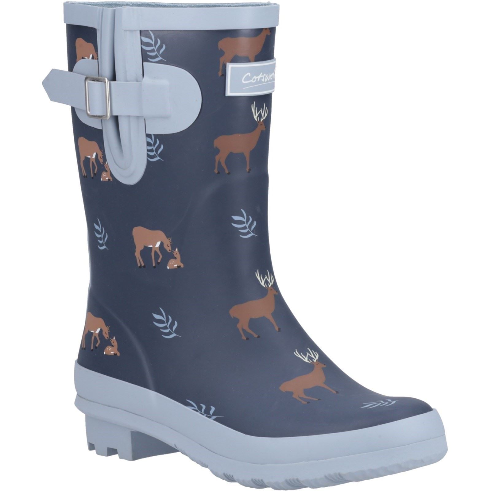 Cotswold Woodland Mid Gummistiefel Für Damen Aus Hirschleder