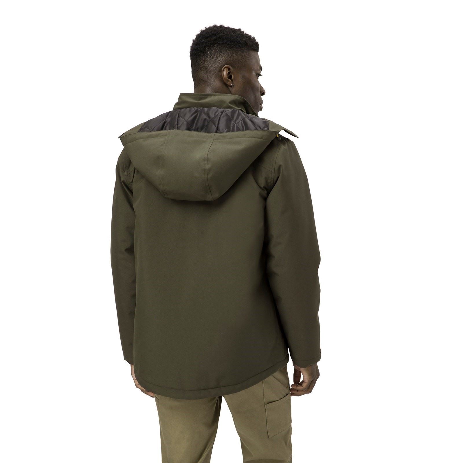Caterpillar Lightweight Insulated Herren Grünes Daunenjacke