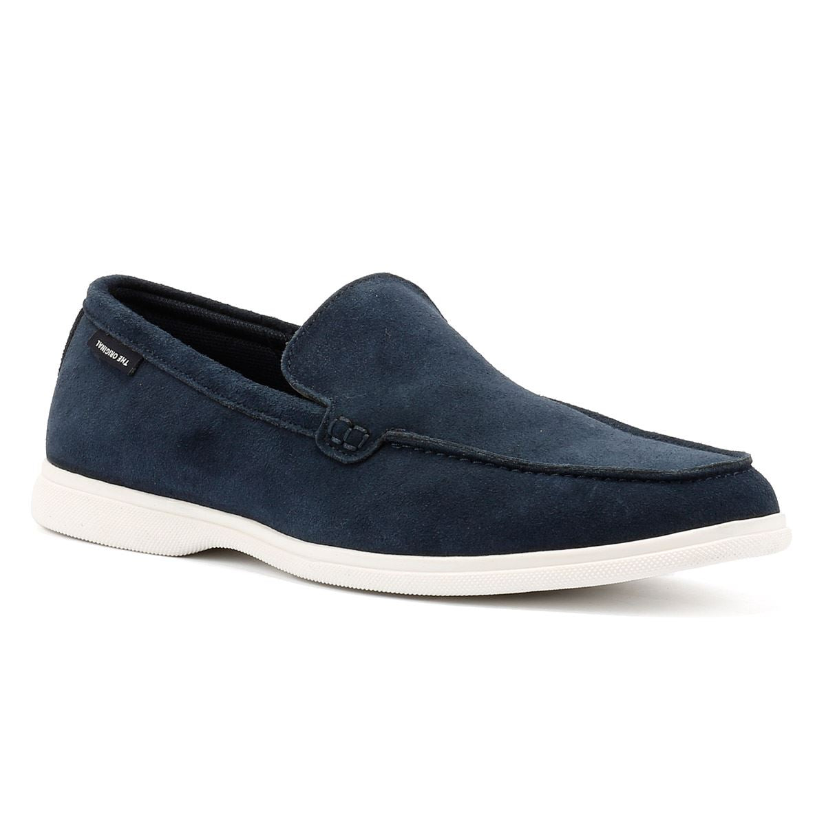 Ben Sherman Amarillo Herren Wildleder Mokassins In Blau
