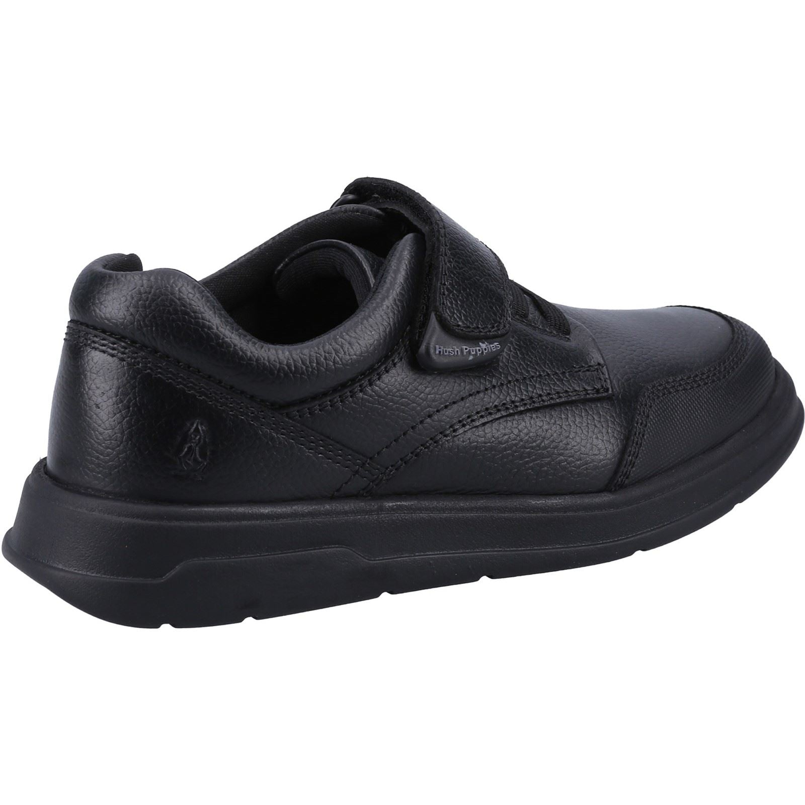 Hush Puppies Rowan SNR Die Schwarzen Schnürschuhe Für Jungen Aus Leder