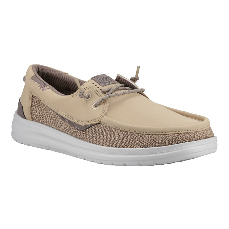 HEYDUDE Welsh Grip Classic Mesh Baumwollmischung Herren Incense/Morel Braun Bootsschuhe