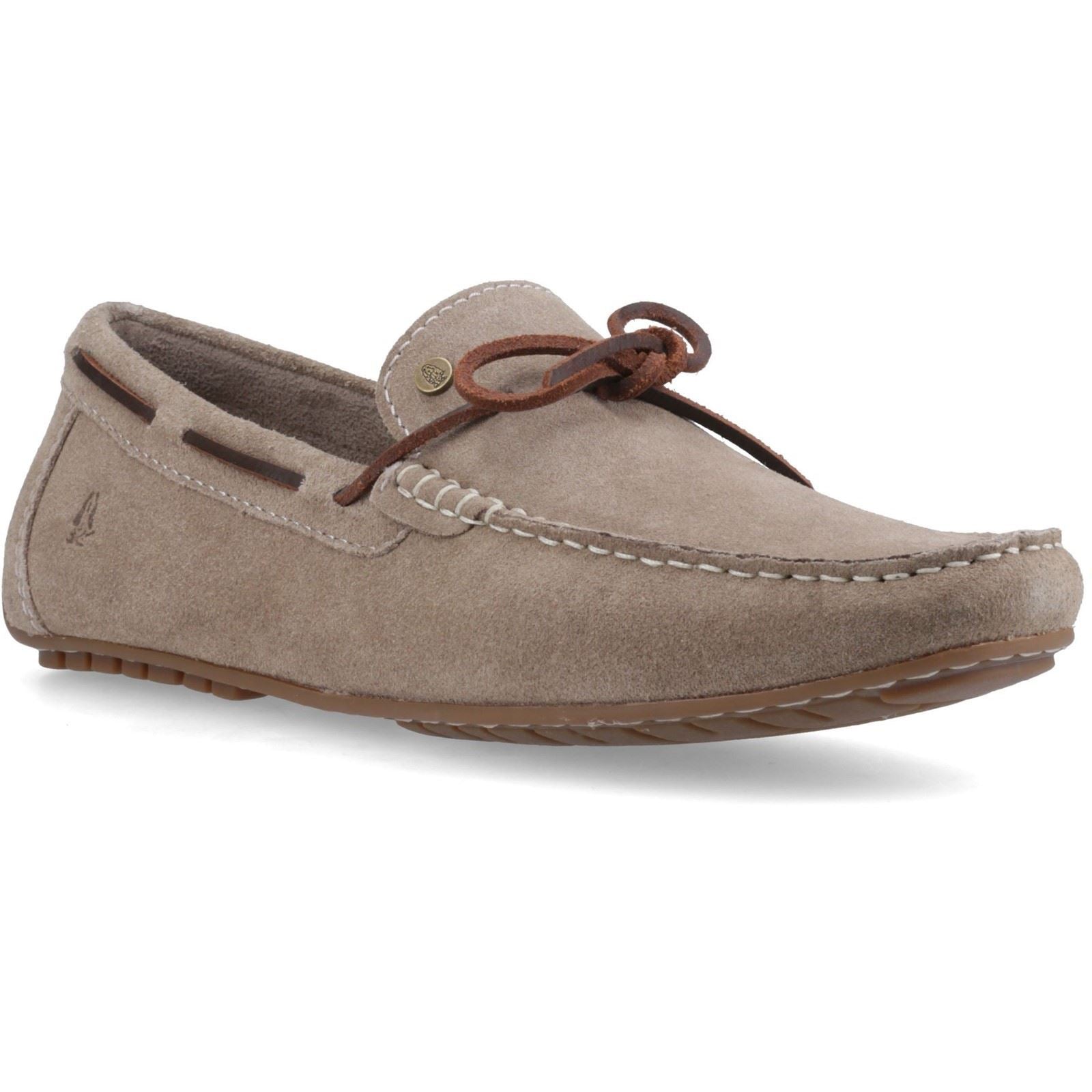 Hush Puppies Reuben Boat Shoe Wildleder Herren Taupe Bootschuhe