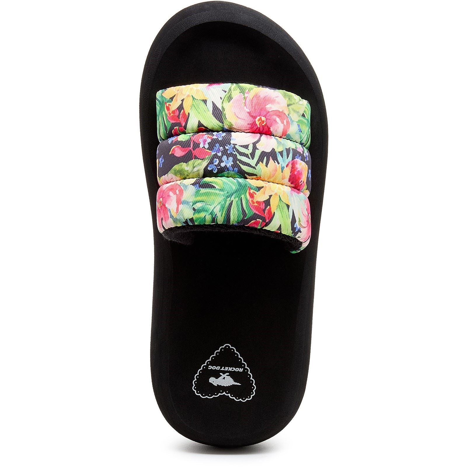 Rocket Dog Splash Bahama Damen Sandalen Aus Textil In Schwarz/Mehrfarbig