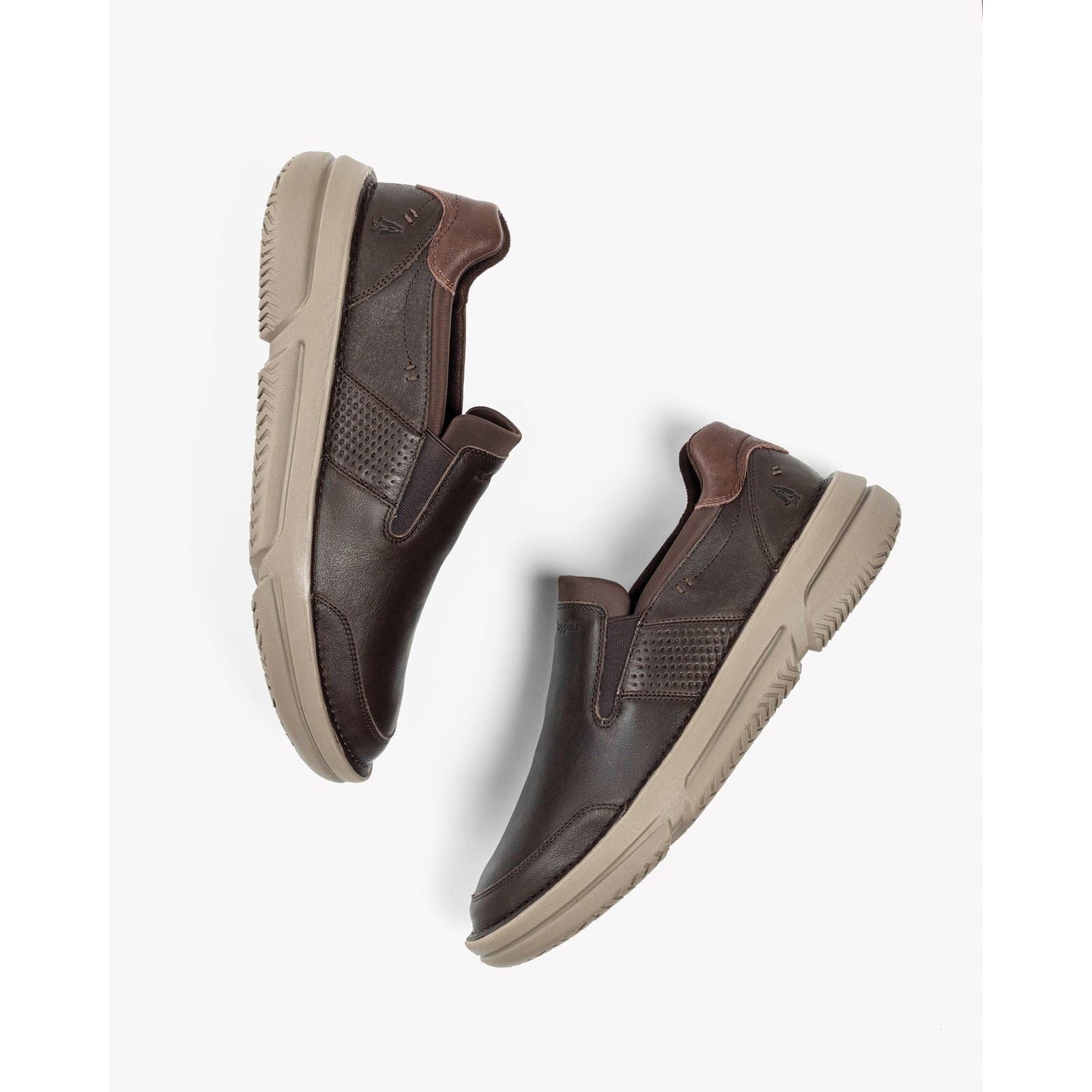 Hush Puppies Baylor Herren Slipper aus braunem Leder