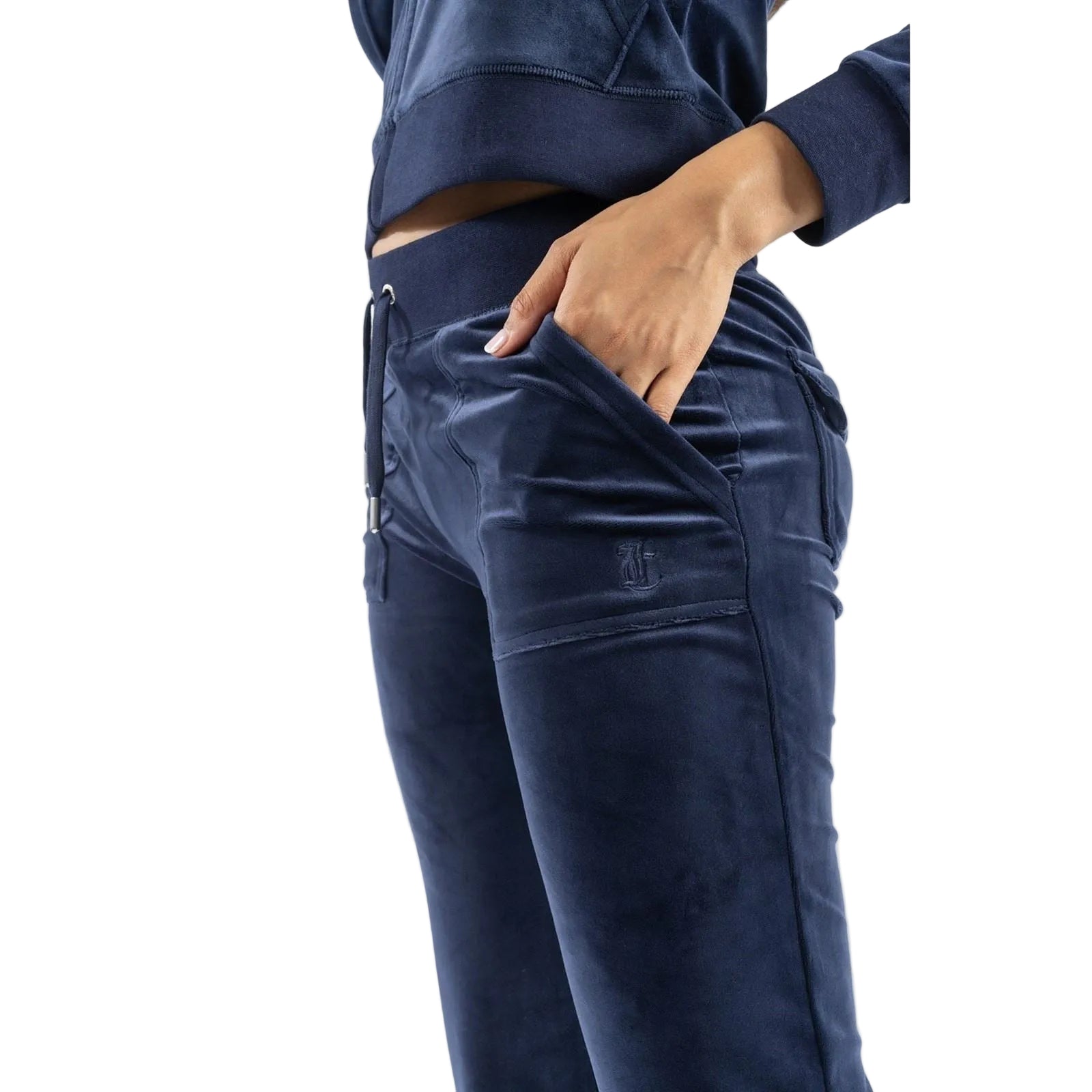 Juicy Couture Del Ray Polyester Damen Blaue Jogginghosen