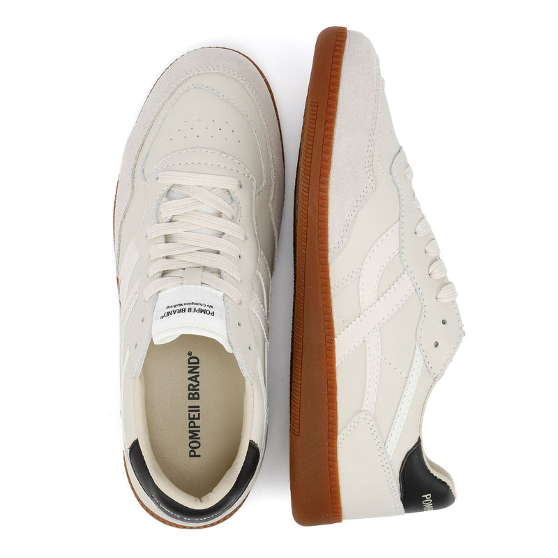 Pompeii Elan Sala Leder Herren Weiße Sneakers