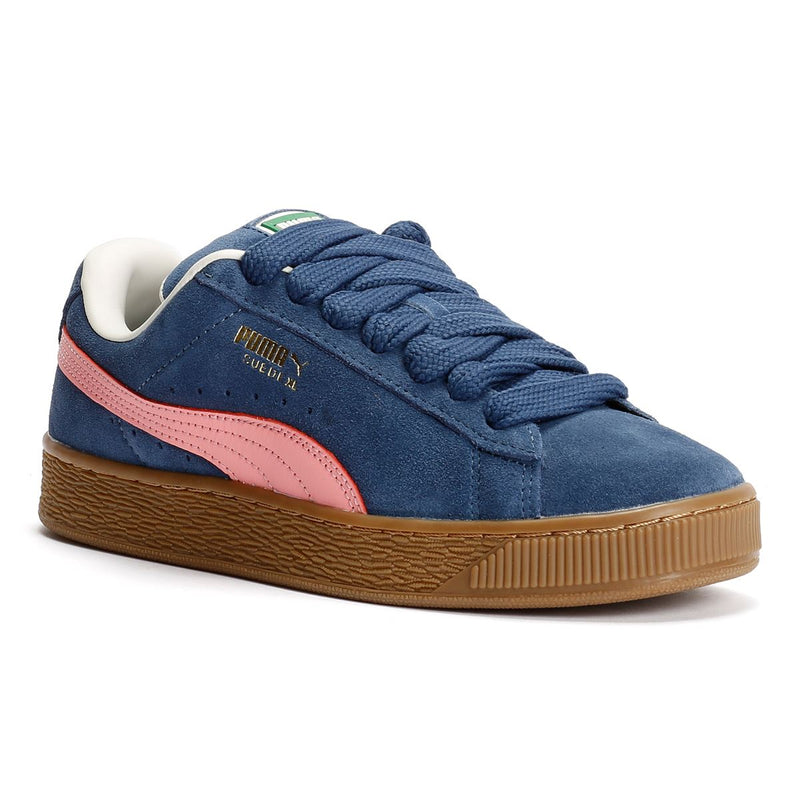 Puma Suede XL Wildlederblaue Turnschuhe