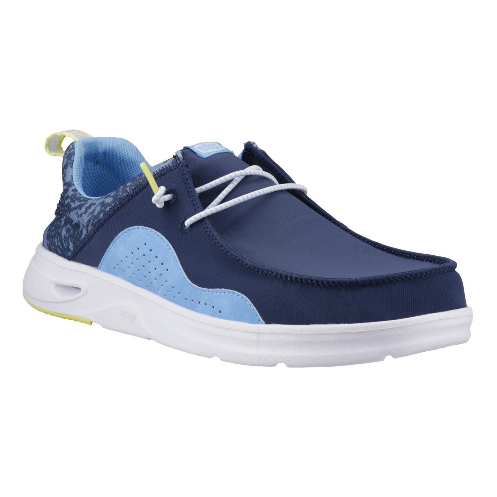 HEYDUDE Wally Hey2O Active Polyester Herren Mokassin Schuhe In Sargassoblau/Alaskanblau, Größe M