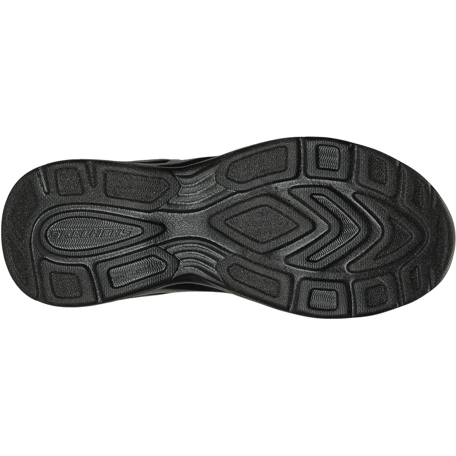Skechers Dynamatic Damen Schwarze Textilsneaker