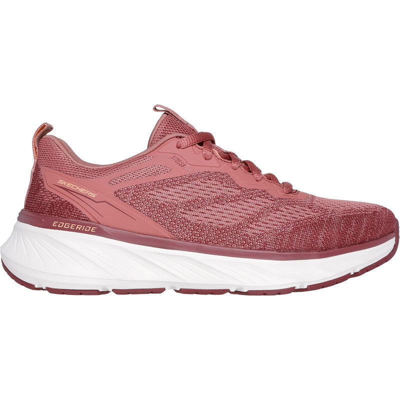 Skechers Edgeride Power Flow Damen Textil Sneaker In Dunklem Malvenfarben