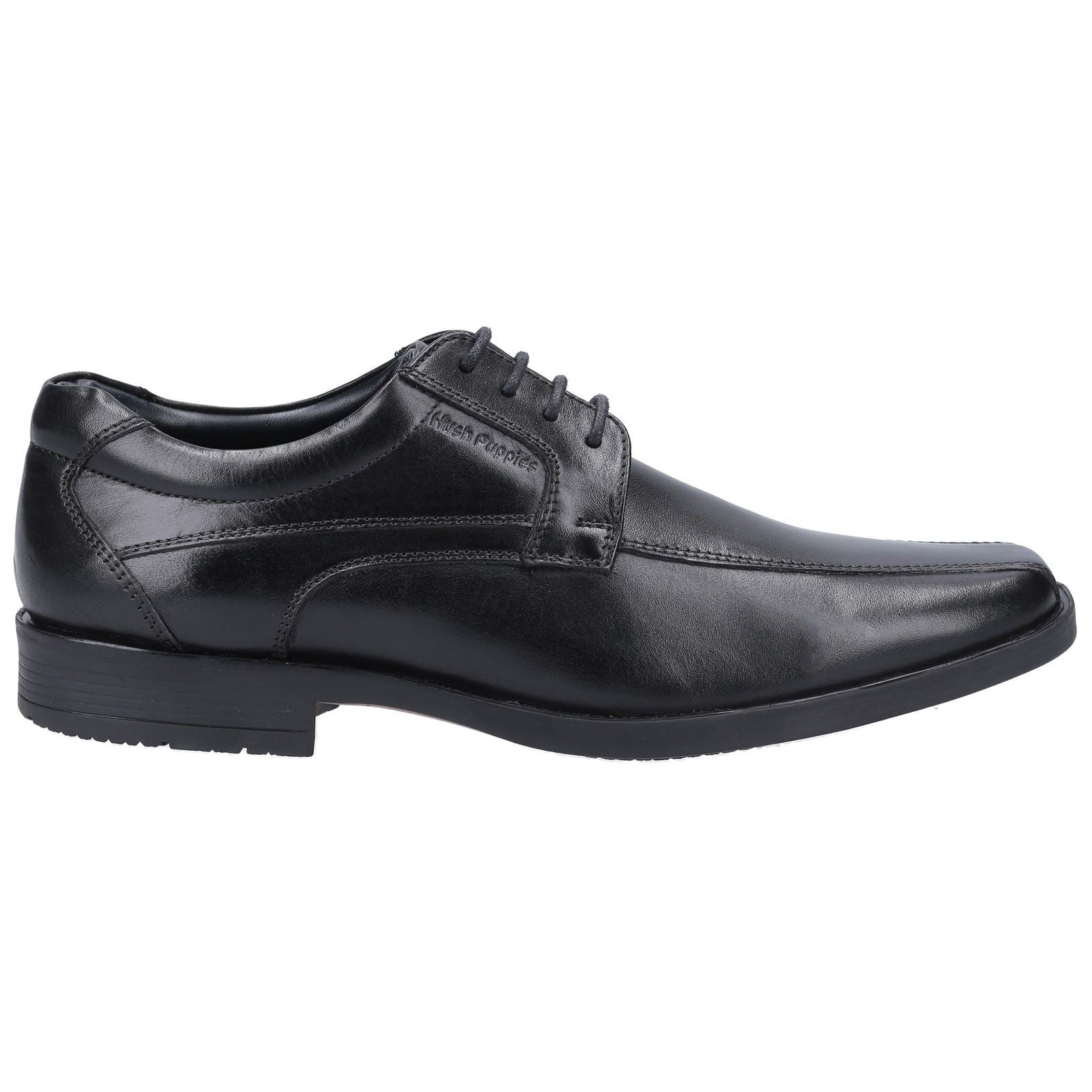 Hush Puppies Brandon Schwarze Farbe Herren-Schnürschuhe Aus Leder