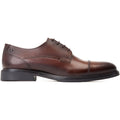 Base London Magnus Leder Herren Oxford Schuhe In Verbranntem Braun