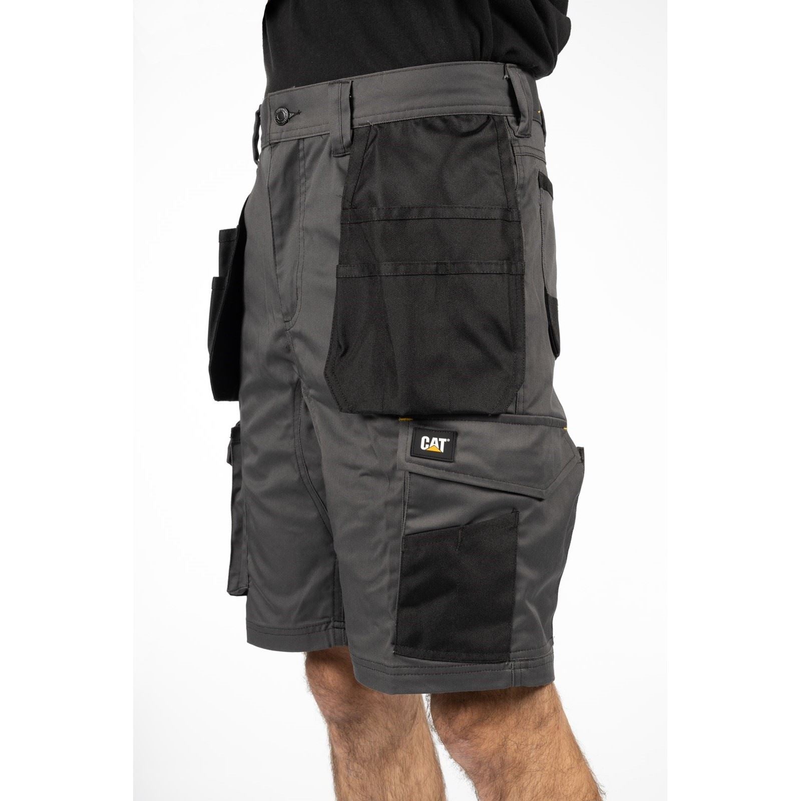 Caterpillar Essential Stretch Holster Polyester Herren Grau Arbeitskurze Hosen