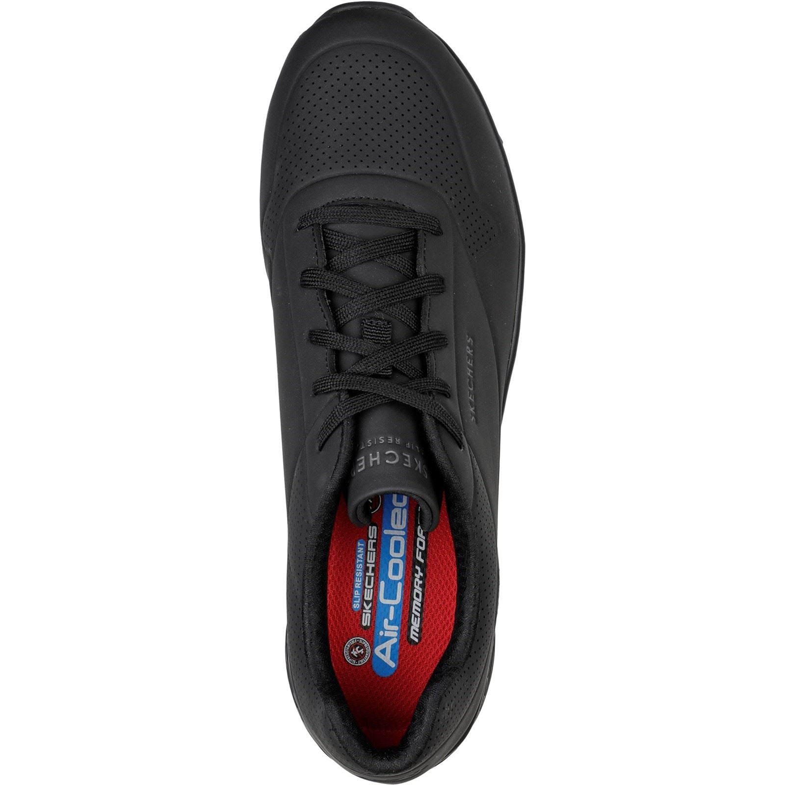 Skechers Workwear Work Relaxed Fit: Uno SR Sutal Herren Schwarze Sicherheitssneaker