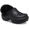 Crocs Stomp Lined Eva Damen Hausschuhe In Schwarz