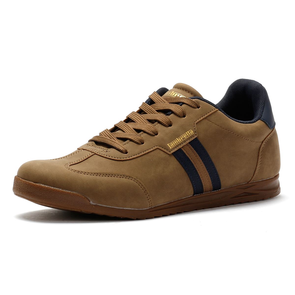 Lambretta Tackle Herren Braune Sneakers