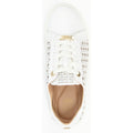 Dune Ease Leder Damen Weiße Turnschuhe