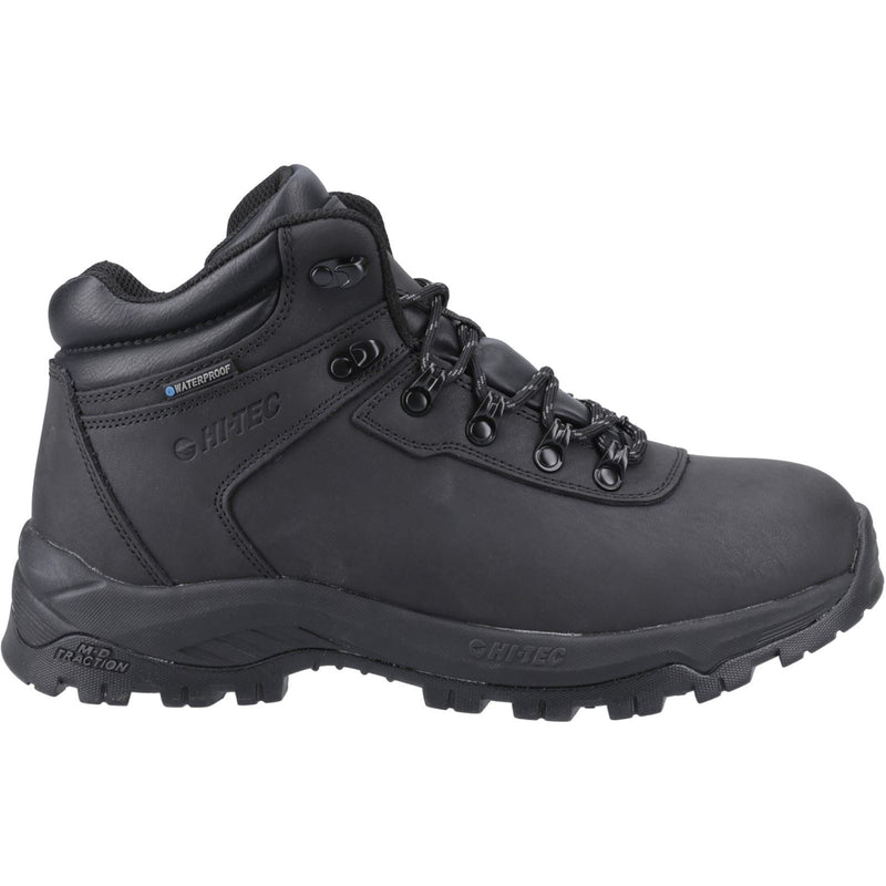 Hi-Tec Eurotrek Lite Waterproof Herren Wanderstiefel Aus Schwarzem Kunstleder