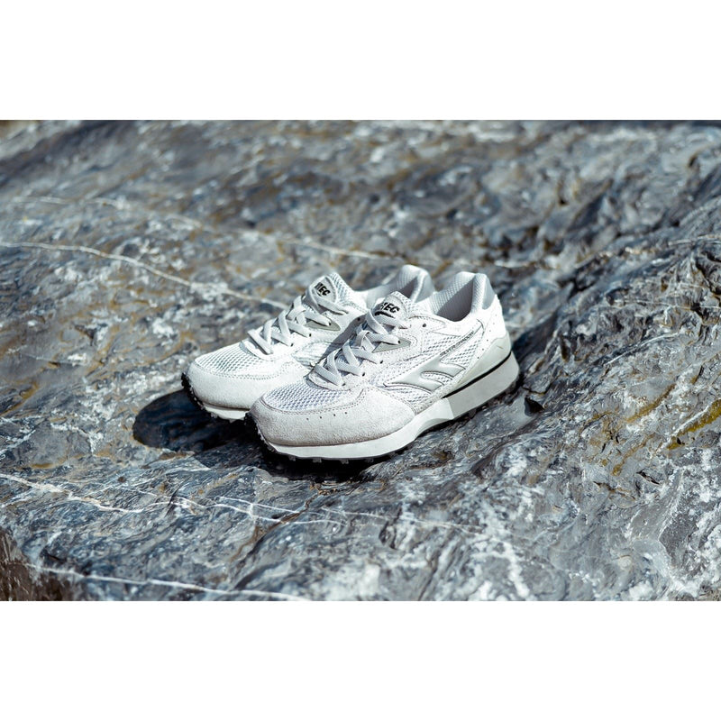Hi-Tec Silver Shadow OG Pu Wildleder Herren Silber/Grau/Grün Sneaker
