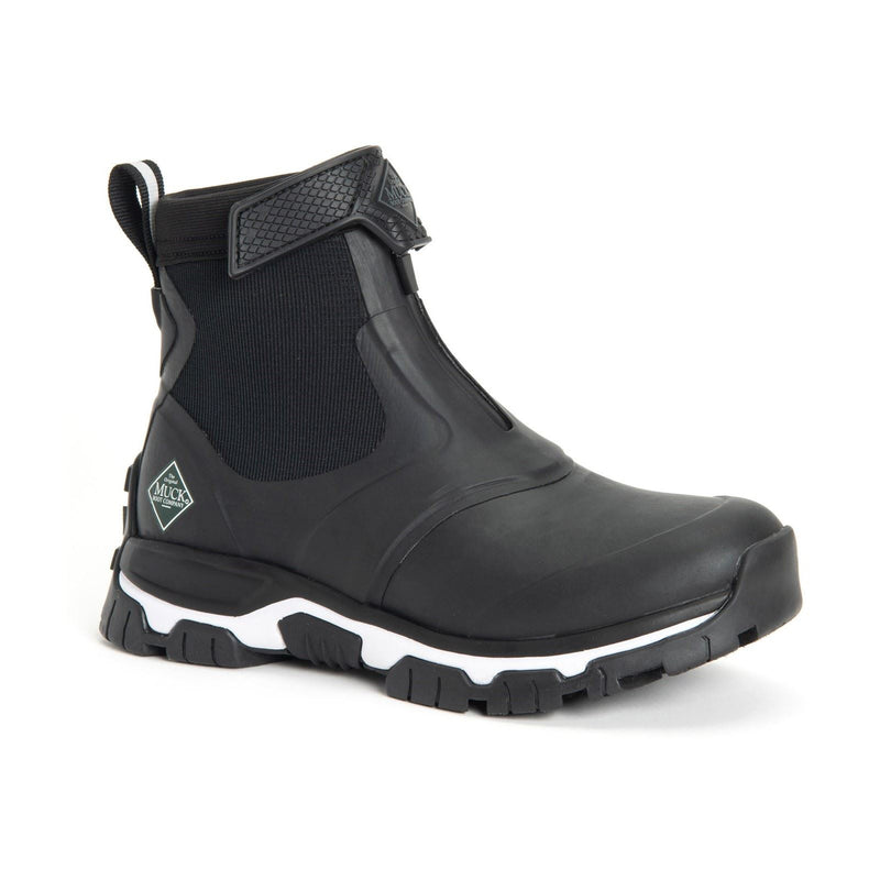 Muck Boots Apex Mid Zip Gummistiefel Schwarz/Weiß