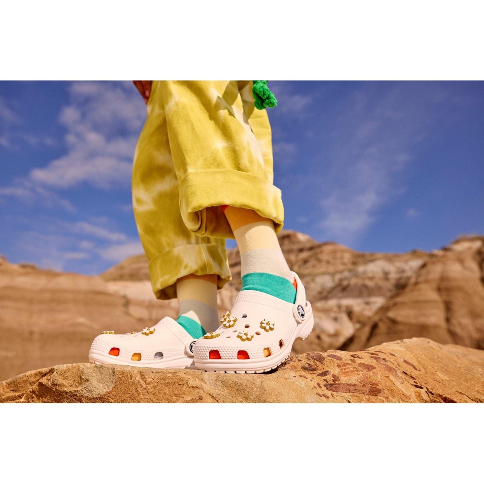 Crocs Kids' Classic Clog Thermoplastische Weiße Loafer