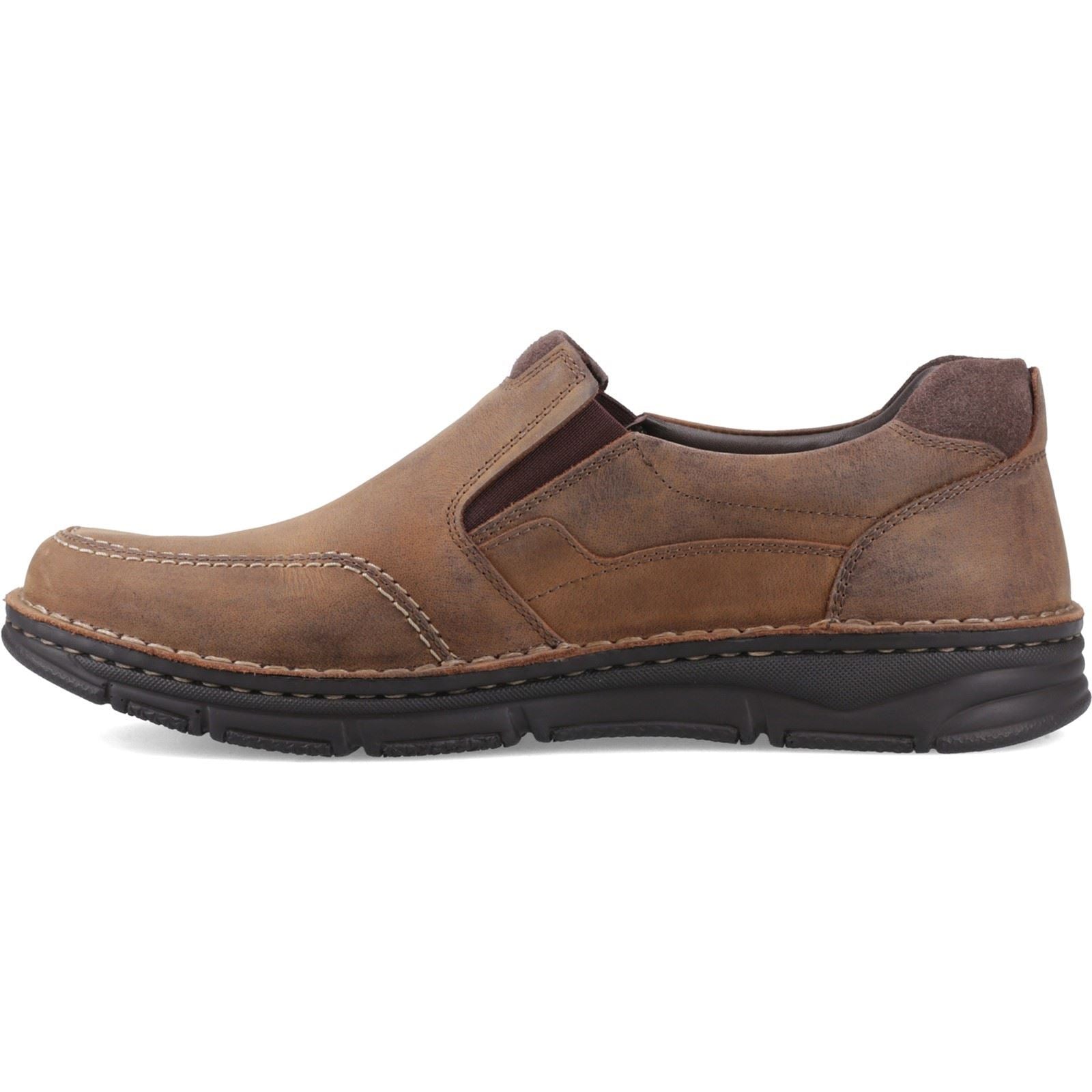Hush Puppies Franco Slip on Leder Herren Tan Freizeitschuhe