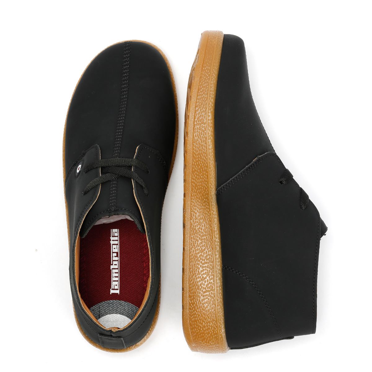 Lambretta Pinto Herren Schwarze Stiefel