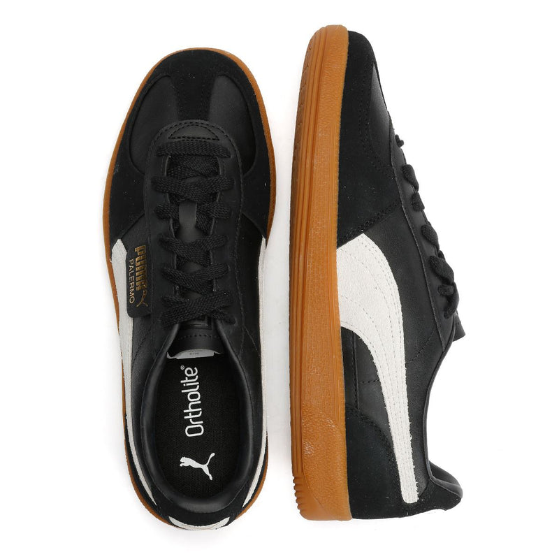 Puma Palermo Leder Schwarze Sneakers