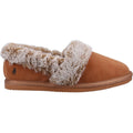 Hush Puppies Ariel Wildleder Damen Hausschuhe In Beige