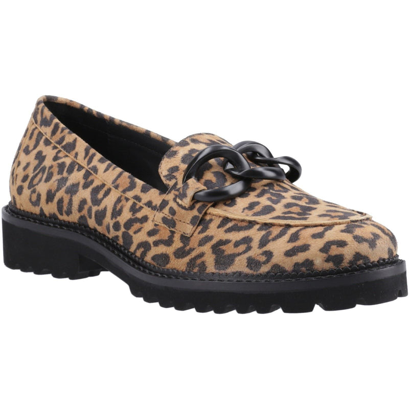 Hush Puppies Gianna Damen Leopardenmuster Leder Slipper