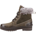 Cotswold Evenlode Leder Damen Khaki Winter Knöchelstiefel