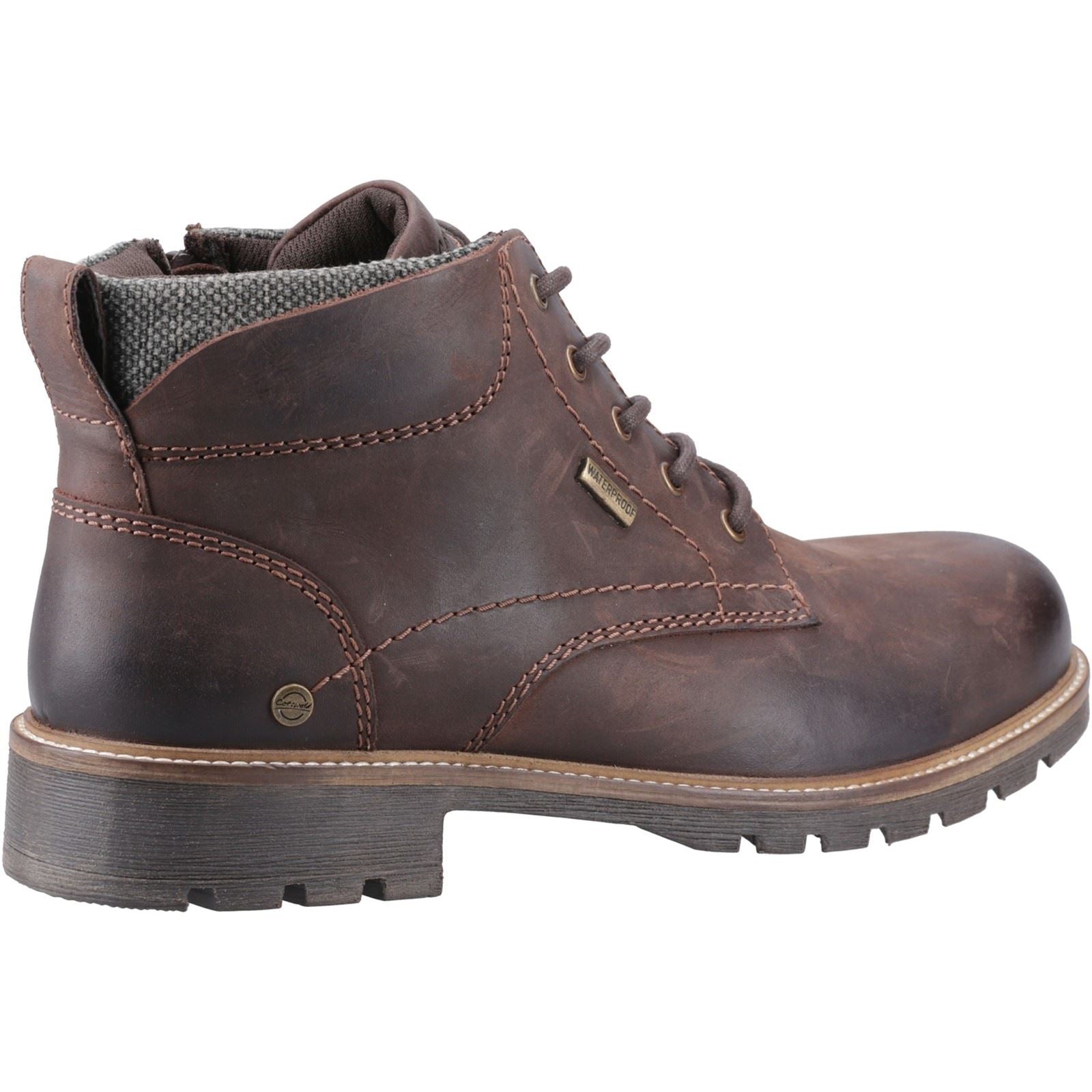 Cotswold Moreton Herren Leder Stiefeletten in Braun