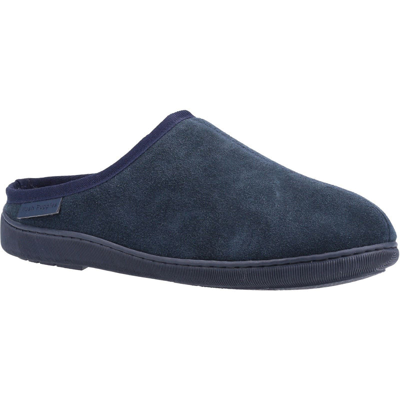 Hush Puppies Ashton Wildleder-Herren-Hausschuhe In Marineblau