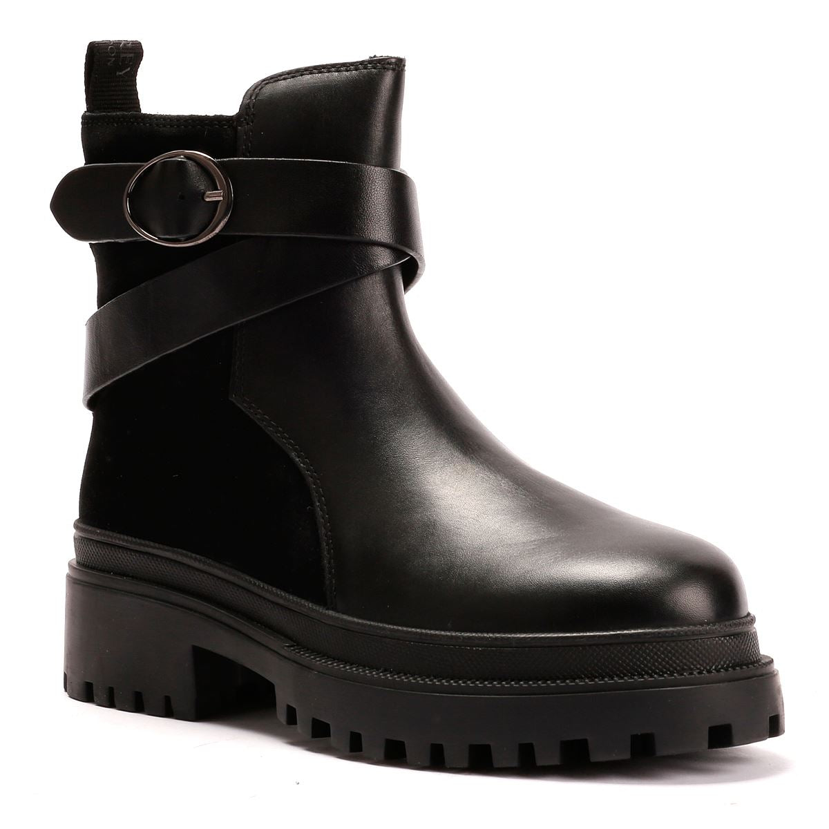 Osprey London The Boston Leder Damen Schwarze Stiefel