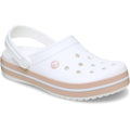 Crocs Crocband Thermoplastische Weiße/Pinke Karamell Clogs