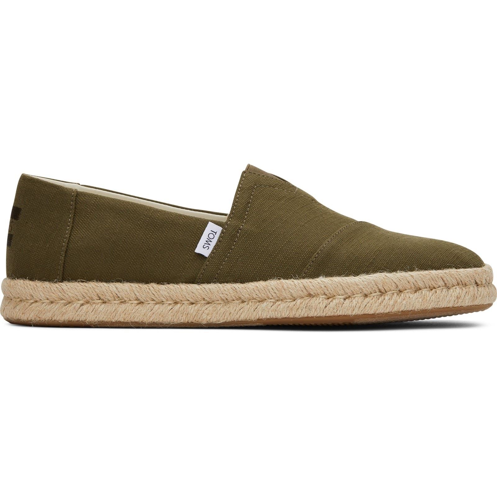 TOMS Alpargata Rope 2.0 Shoe Baumwoll Männer Oliven Espadrilles