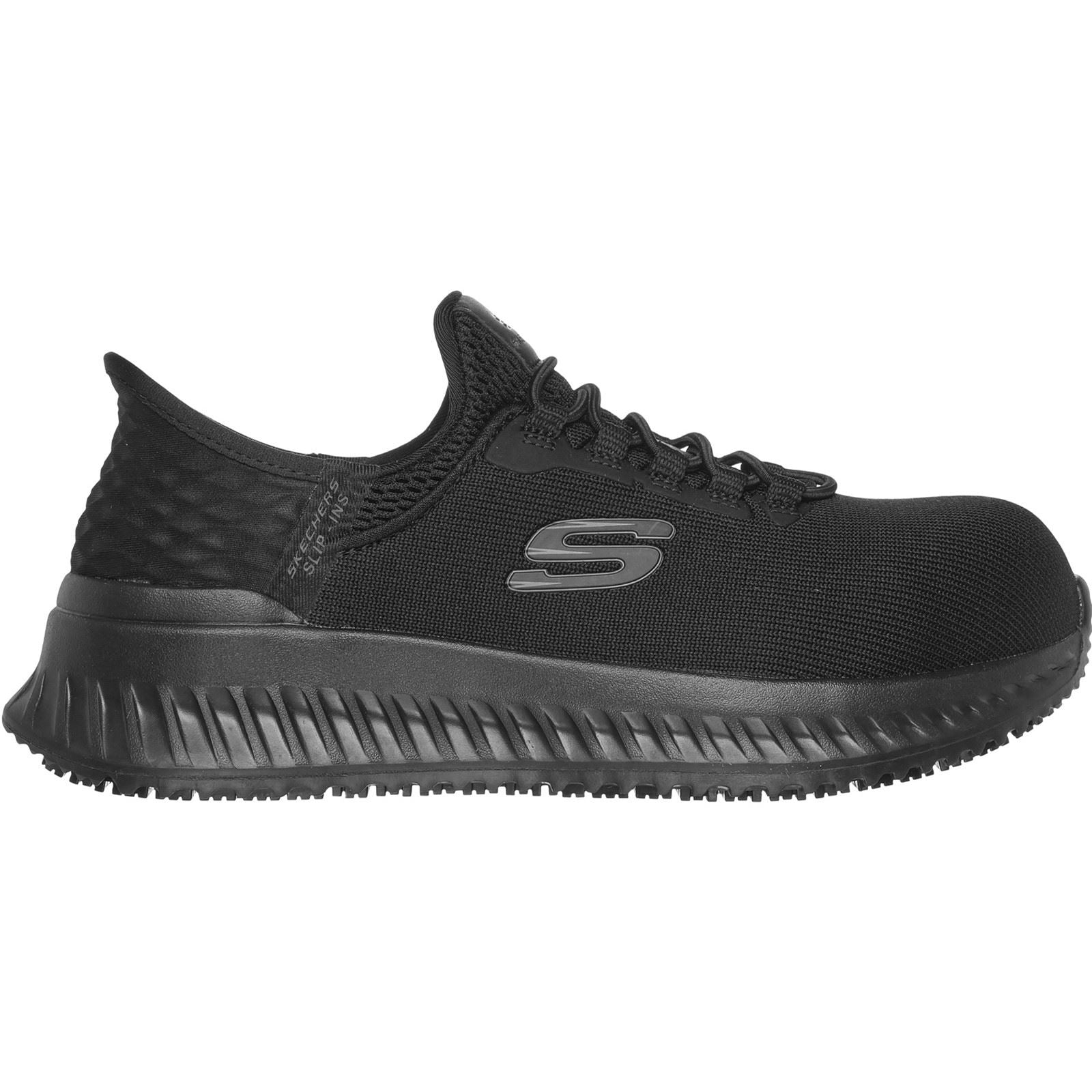 Skechers Workwear Tilido Ombray Mesh Damen Schwarze Sicherheitssneaker