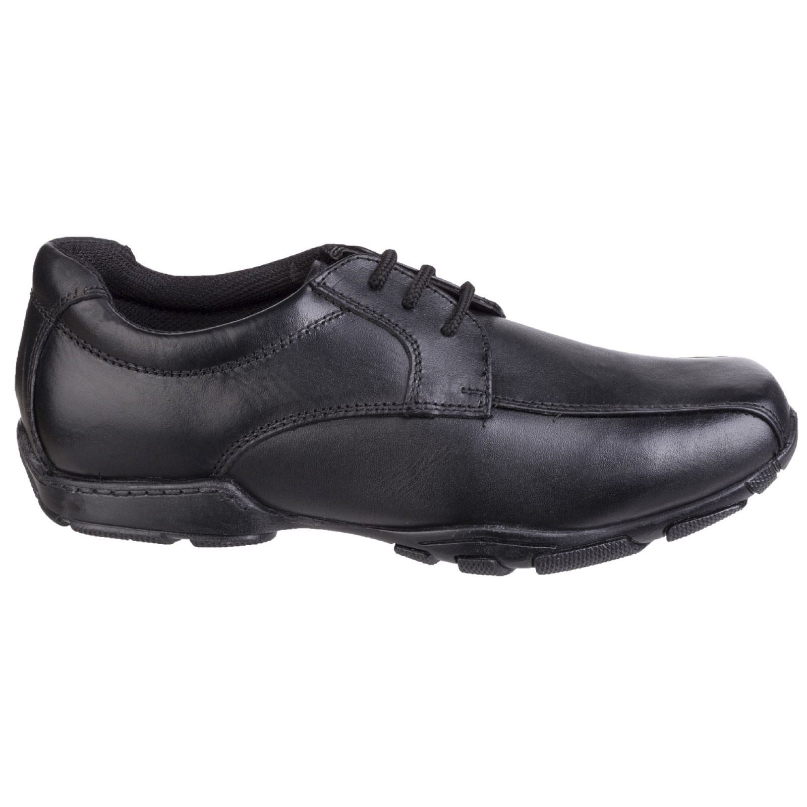 Hush Puppies Vincente Senior Lederslipper In Schwarz Für Jungen