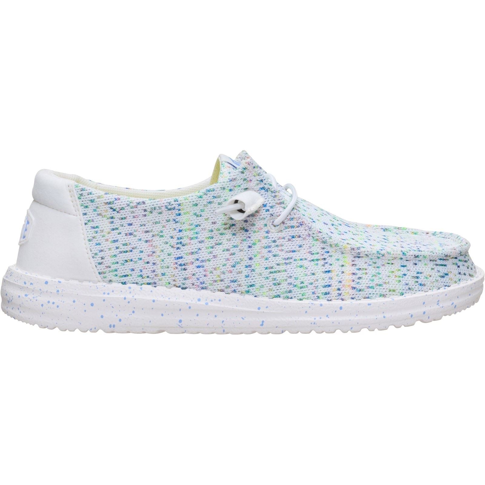 HEYDUDE Wendy Stretch Polyester Damen Weiß/Multi Mokassins