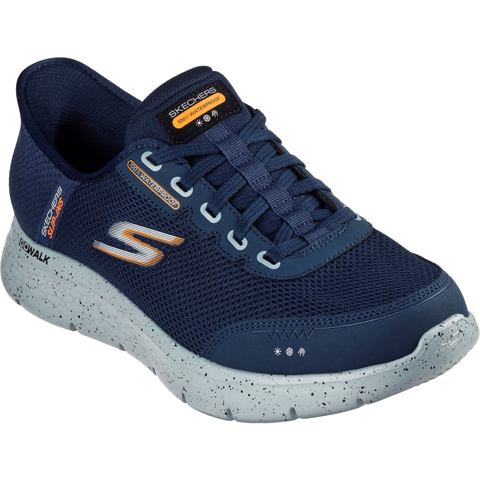 Skechers GO WALK Flex Textile Herren Navy Sneakers