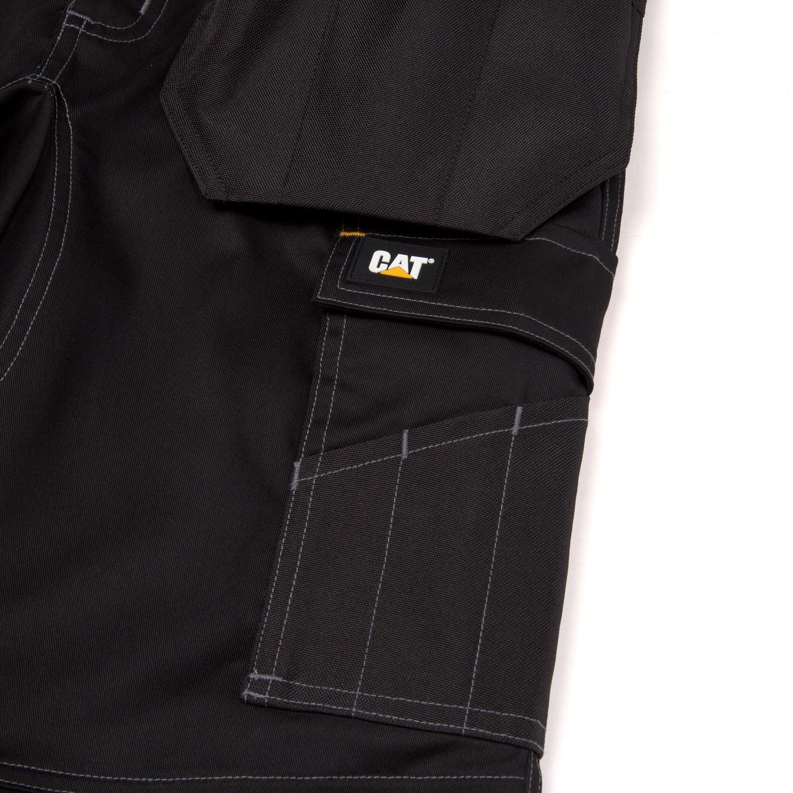 Caterpillar Essential Knee Pocket Stretch Holster Polyester Herren Schwarze Outdoor Hosen