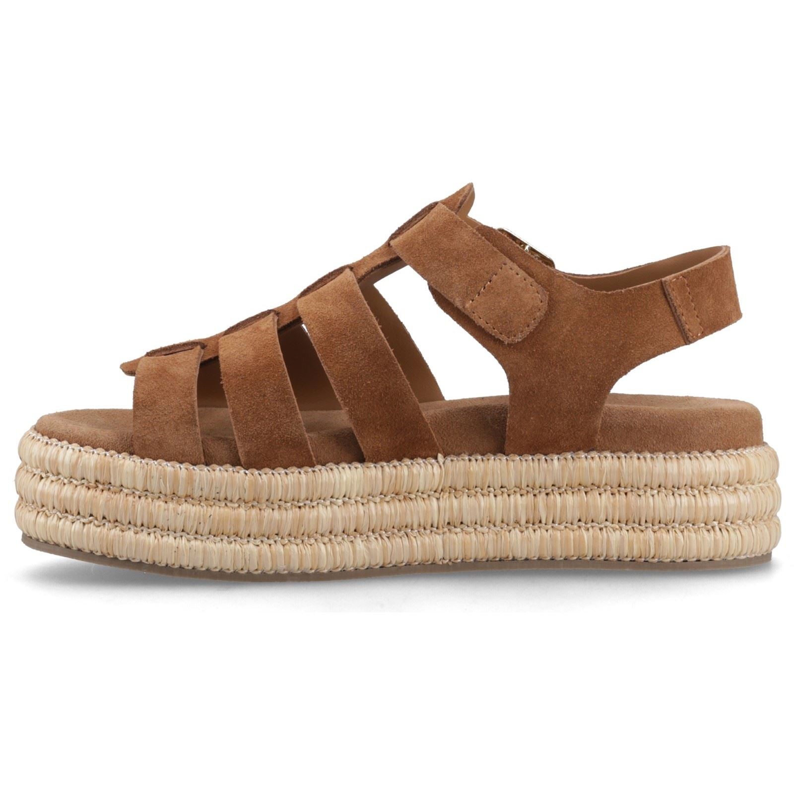 Hush Puppies Rosetta Gladiator Leder Damen Tan Sandalen